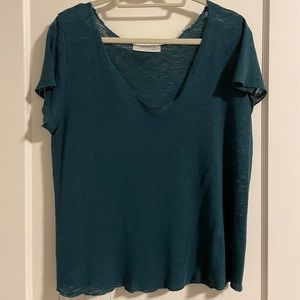 Project Social T Textured Knit V-Neck Tee